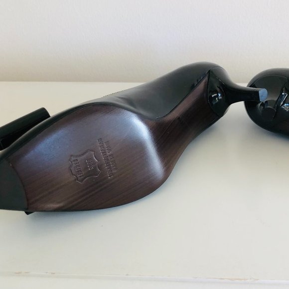 Stuart Weitzman TuxBow Patent Leather Pointed Toe Pumps - Picture 6 of 6